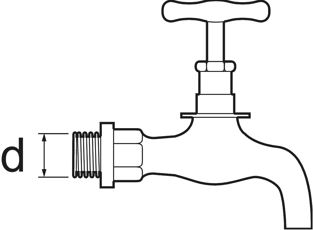 121S Auslaufventil   3/4" Ms